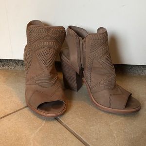 Vince Camuto peep toe bootie